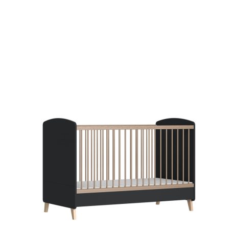 Faktum Colette Antracit 70*140-as babaágy - Antracit szürke/Sonoma tölgy