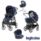 Inglesina Aptica Quattro 4in1 babakocsi szett I-Size Darwin hordozóval - College Blue