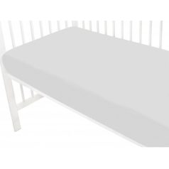 Baby Shop pamut,gumis lepedő 70*140 cm - szürke
