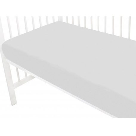 Baby Shop pamut,gumis lepedő 70*140 cm - szürke