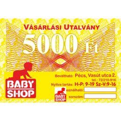 Ajándékutalvány 5000 Ft