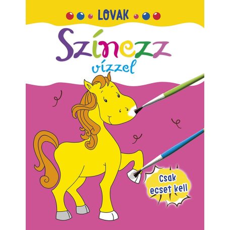 Színezz vízzel - Lovak 