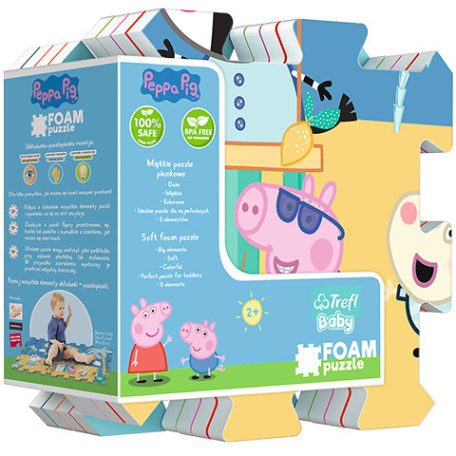 Trefl szivacs puzzle - Peppa malac nyaral