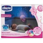 Chicco NEXT2 STARS babaágyra rögzíthető projektor plüss macival - rózsaszín