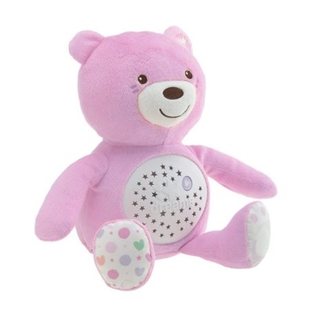 Chicco Baby Bear plüss maci projektor rózsaszín 
