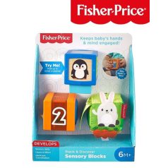 Fisher Price: Változatos anyagok állatos kocka