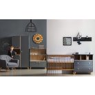 Faktum Colette Antracit 3 osztású szekrény - Antracit szürke/Sonoma tölgy