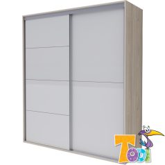 Todi Magic gardróbszekrény 200-as szilfa/fényes fehér