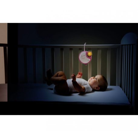 CHICCO Next2Dreams zenélő-forgó rózsaszín
