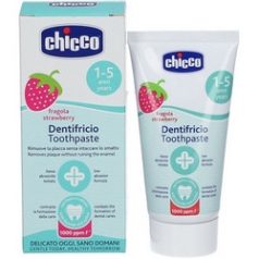   Chicco eper ízű fluormentes fogkrém 50 ml xilittel 1-5 év