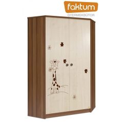 Faktum Makaó Sarokszekrény szilva/juhar - zsiráf 