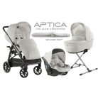 Inglesina Aptica Quattro 4in1 babakocsi szett I-Size Darwin hordozóval - Iceberg Grey