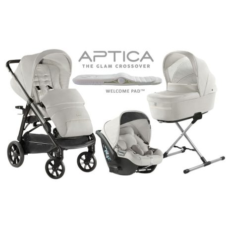 Inglesina Aptica Quattro 4in1 babakocsi szett I-Size Darwin hordozóval - Iceberg Grey