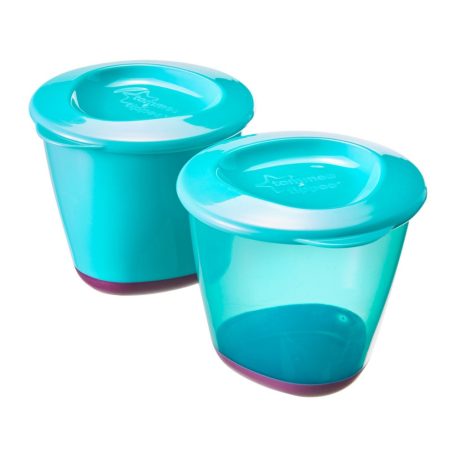 Tommee Tippee ételtároló tetővel 2db - zöld