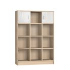 Faktum Alda Classic széles nyitott tároló - Coimbra / magasfényű  fehér 