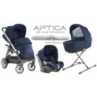 Inglesina Aptica Quattro 4in1 babakocsi szett I-Size Darwin hordozóval - Portland Blue