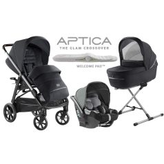   Inglesina Aptica Quattro 4in1 babakocsi szett I-Size Darwin hordozóval - Mystic Black