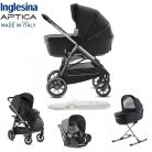 Inglesina Aptica Quattro 4in1 babakocsi szett I-Size Darwin hordozóval - Mystic Black
