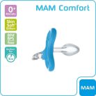 MAM Comfort szilikoncumi 0+ kék