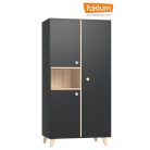 Faktum Colette Antracit 2 osztású szekrény - Antracit szürke/Sonoma tölgy