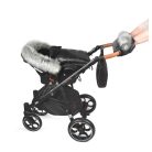 Dorjan bundazsák hordozóba,babakocsiba - grey