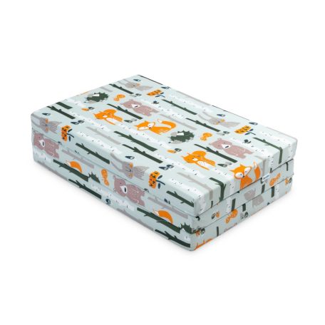 Összehajtható matrac utazóágyhoz 60x120cm - erdei barátok 