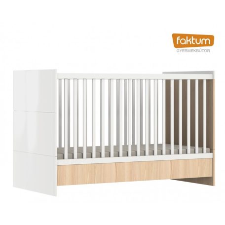 Faktum Alda Classic átalakítható 140-es babaágy - Coimbra / magasfényű fehér 