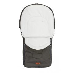 Polár bundazsák babakocsiba - grafit szürke