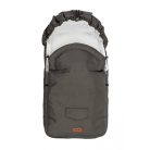 Polár bundazsák babakocsiba - grafit szürke