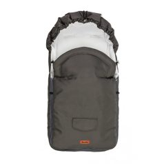 Polár bundazsák babakocsiba - grafit szürke