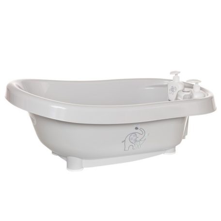 Bébé-Jou thermo babakád + Bébé-Jou kádállvány - Ollie szürke elefánt 