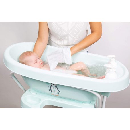 Bébé-Jou thermo babakád + Bébé-Jou kádállvány - Ollie szürke elefánt 