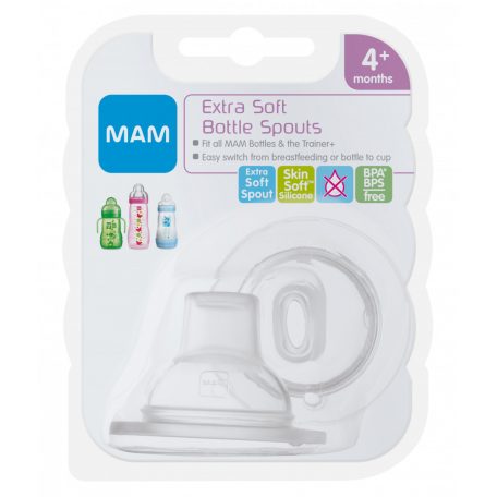 Mam 4+ extra puha ivócsőr - cumisüveghez és tanulópohárhoz 2db