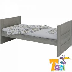   Todi Cube2 - 70×140-es átalakítható babaágy (szürke osló tölgy – magasfényű jégfehér)