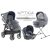 Inglesina Aptica Quattro 4in1 babakocsi szett I-Size Darwin hordozóval - Niagara Blue