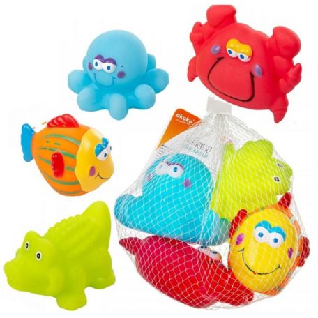 Vízi állatos pancsi figuraszett 4db