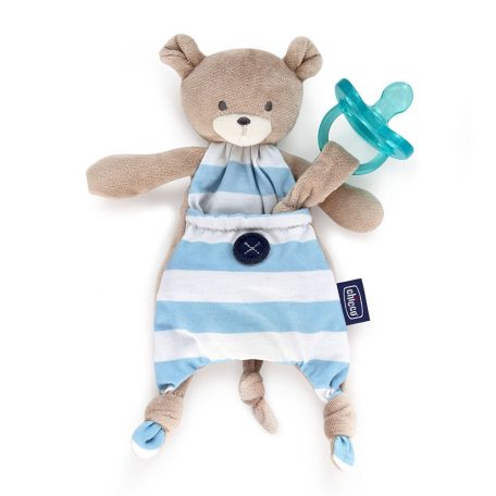 Chicco Pocket Friend szundikendő cumitartópánttal -  kék