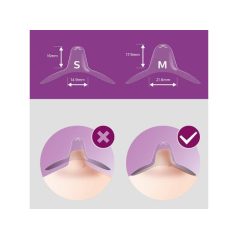 Avent szilikon mellbimbóvédő, közepes (M) 21 mm