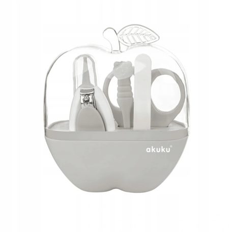 Akuku baba manikűrkészlet -  Apple szürke
