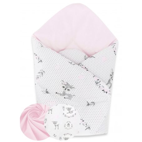 Baby Shop pólyatakaró 75x75cm - őzike rózsaszín