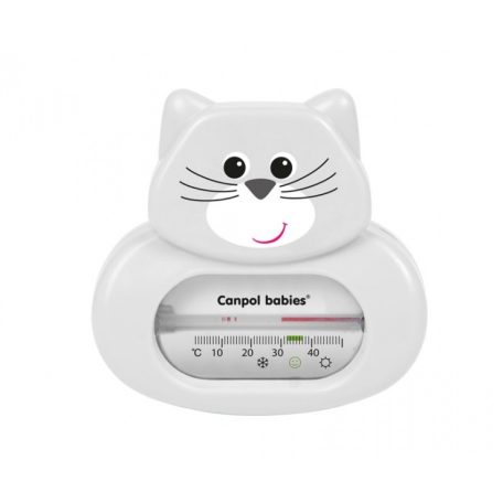  Canpol fürdővíz hőmérő - szürke cica