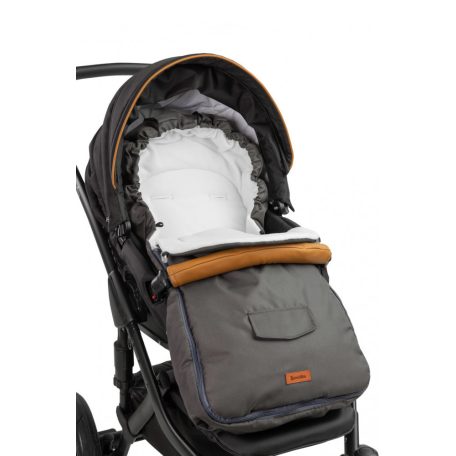 Polár bundazsák babakocsiba - cappuccino