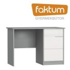 Faktum Alda Selyemszürke  íróasztal - Arctic szürke / selyemfényű fehér 