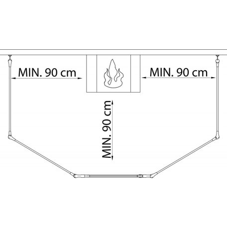 Baby Dan Olaf XX térrács 90-278 cm - Fekete