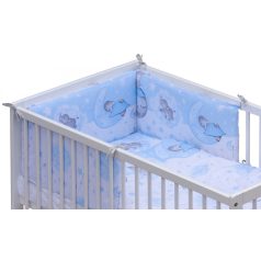 Baby Shop 5 részes babaágynemű - kék elefántok