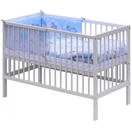 Baby Shop 5 részes babaágynemű - kék elefántok