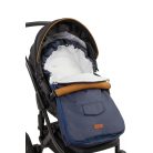 Polár bundazsák babakocsiba - kék