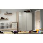 Todi Magic gardróbszekrény 160-as szilfa/fényes fehér