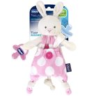 Chicco Pocket Friend szundikendő cumitartópánttal -  rózsaszín