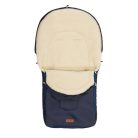 Gyapjú béléses bundazsák babakocsiba - sötétkék